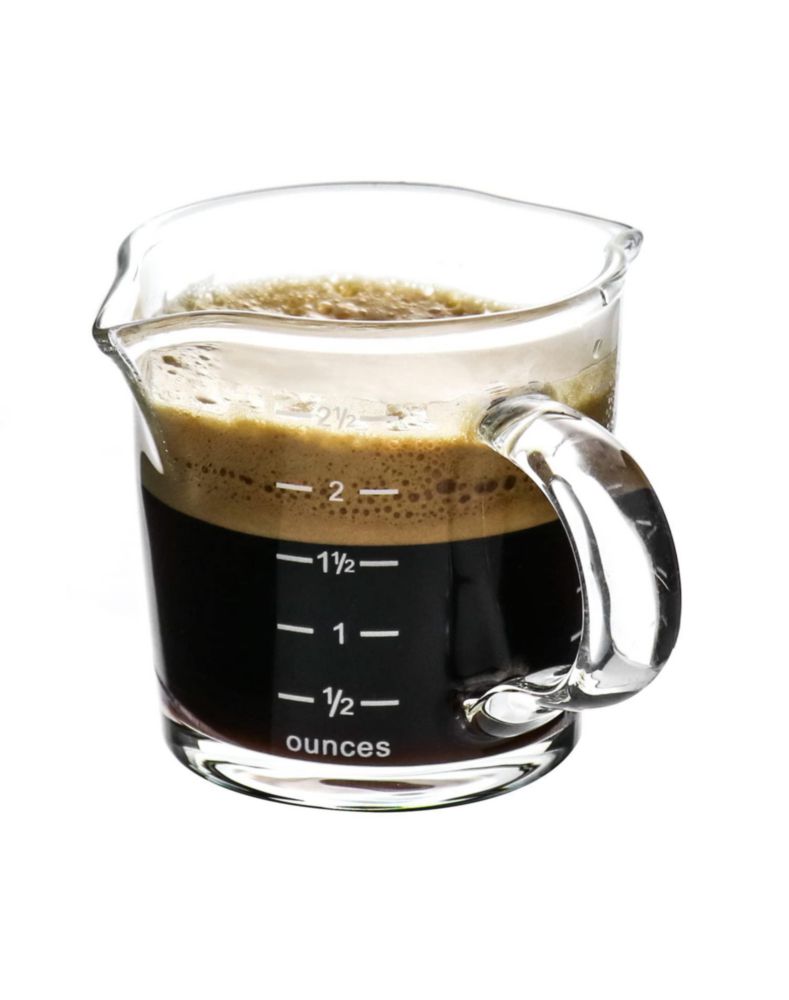 Juego de 4 vasos medidores QWORK 85 ml con doble pico y asa