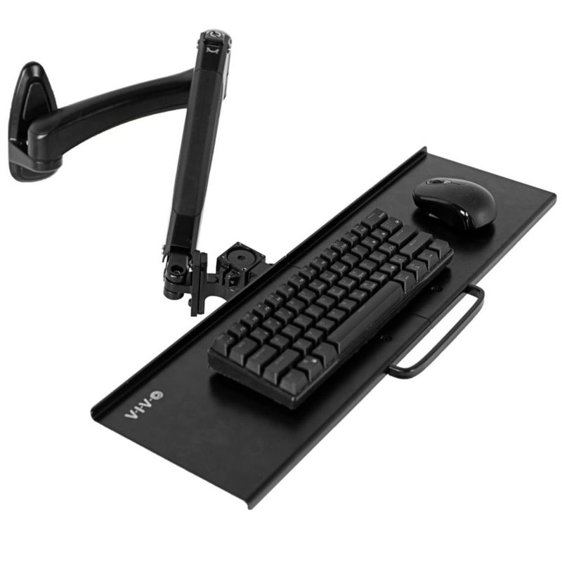 Bandeja para teclado VIVO 61x18 cm Brazo neumático MOUNT-KB35A