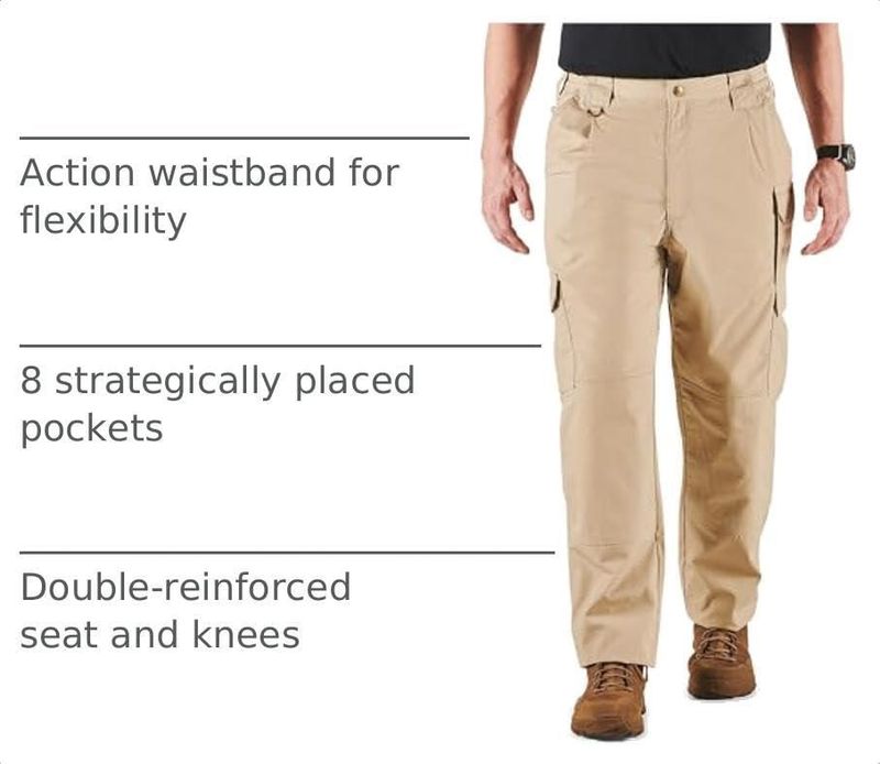 PANTALONES 5.11 Tactical 40W×32L TDU Caqui Ripstop