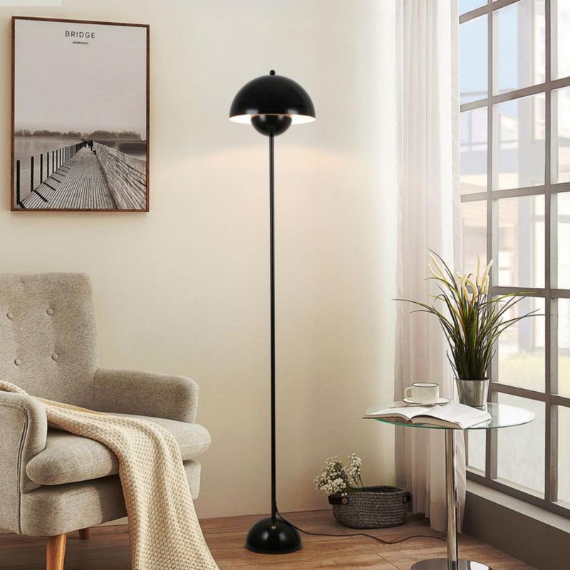 Lámpara de pie COSYLUX 164 cm negro brillante 110 V