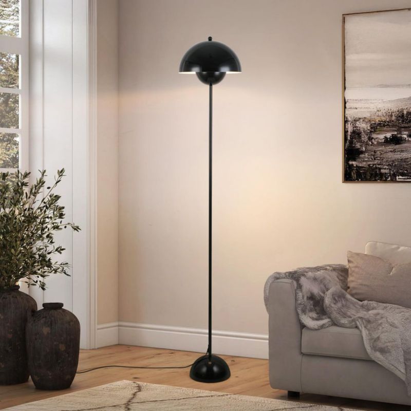 Lámpara de pie COSYLUX 164 cm negro brillante 110 V