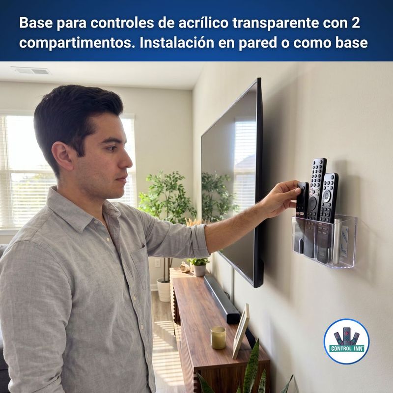 Base sin taladro compatible con controles remotos