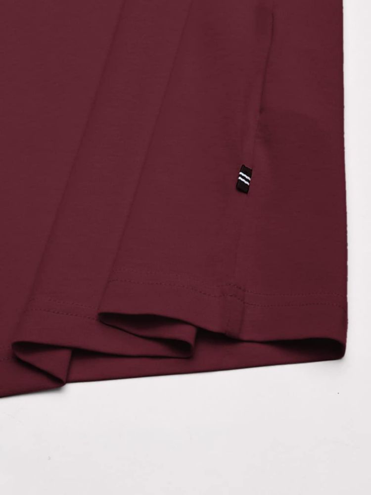 Camiseta de Hombre Nautica X‑Large Burdeos con Bolsillo Cuello Redondo