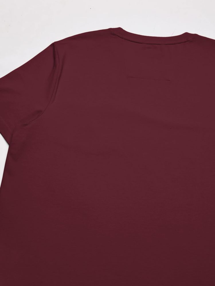 Camiseta de Hombre Nautica X‑Large Burdeos con Bolsillo Cuello Redondo