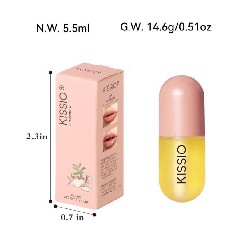 Voluminizador de Labios KISSIO Natural 55 ml Uso Diario