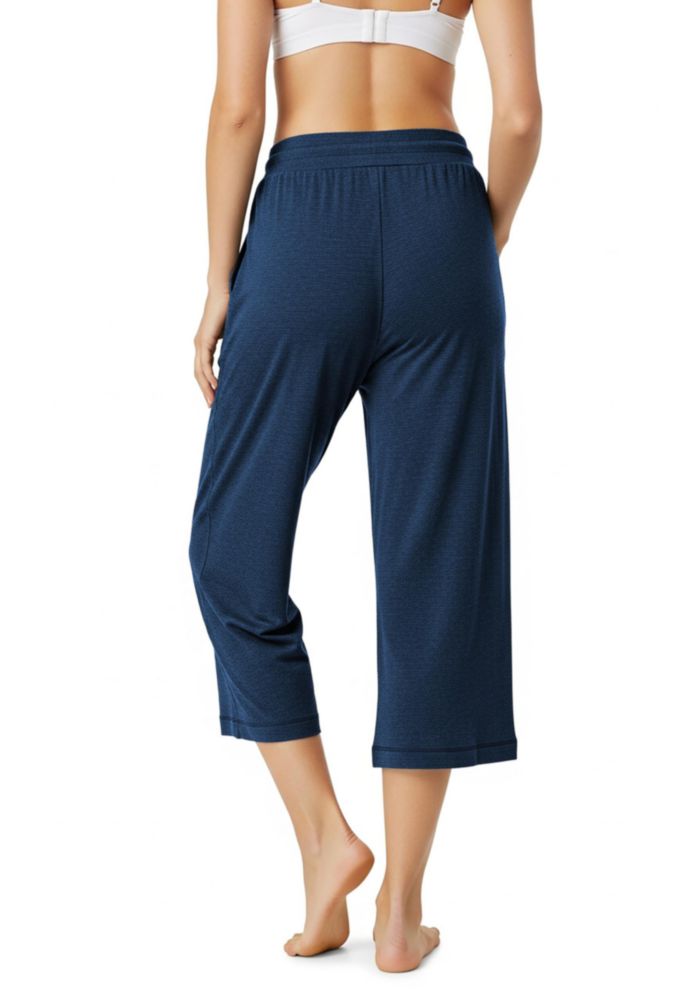 Pantalones Sexy Basics de French Terry con Bolsillos Capri