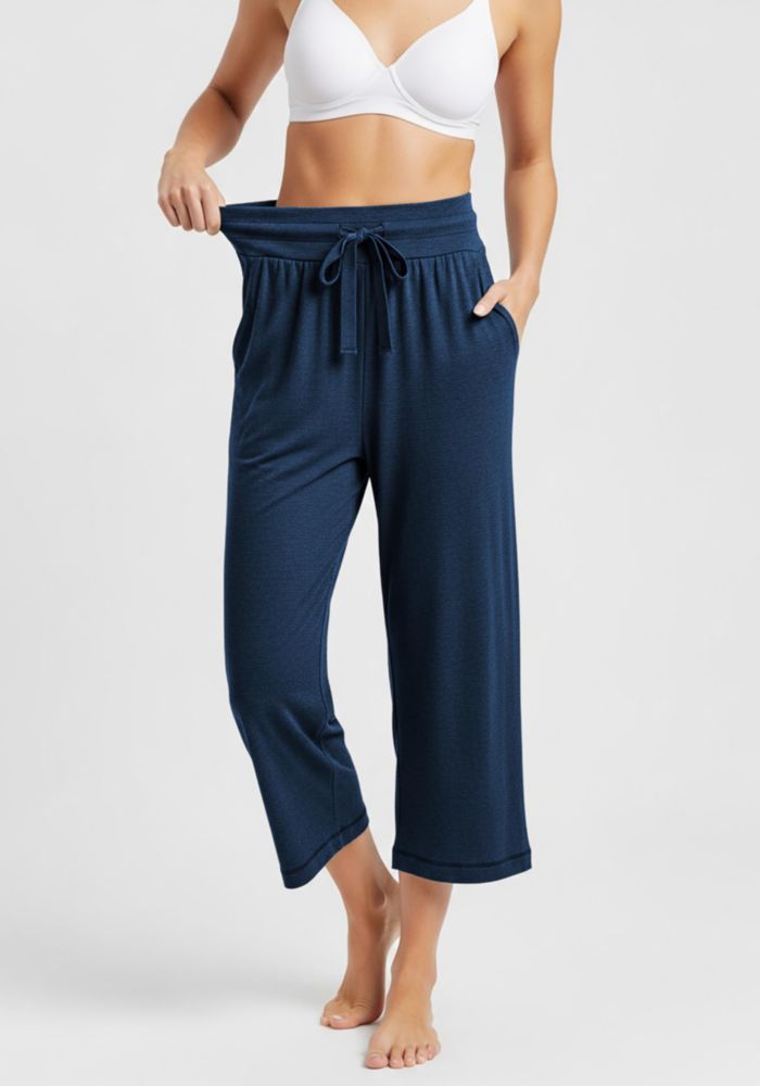 Pantalones Sexy Basics de French Terry con Bolsillos Capri