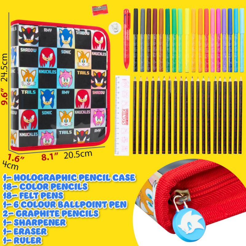 Estuche de lápices Get Trend Sonic the Hedgehog para niños