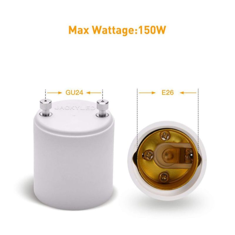 Adaptador JACKYLED GU24 a E26 (2 unidades)