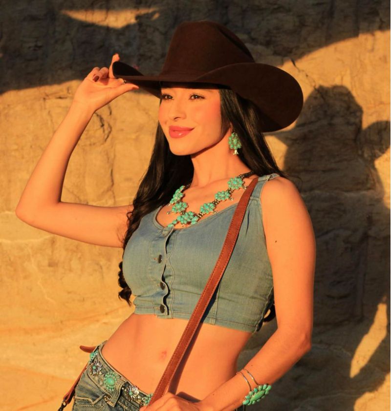 Conjunto de joyería estilo vaquero Montana West con turquesa