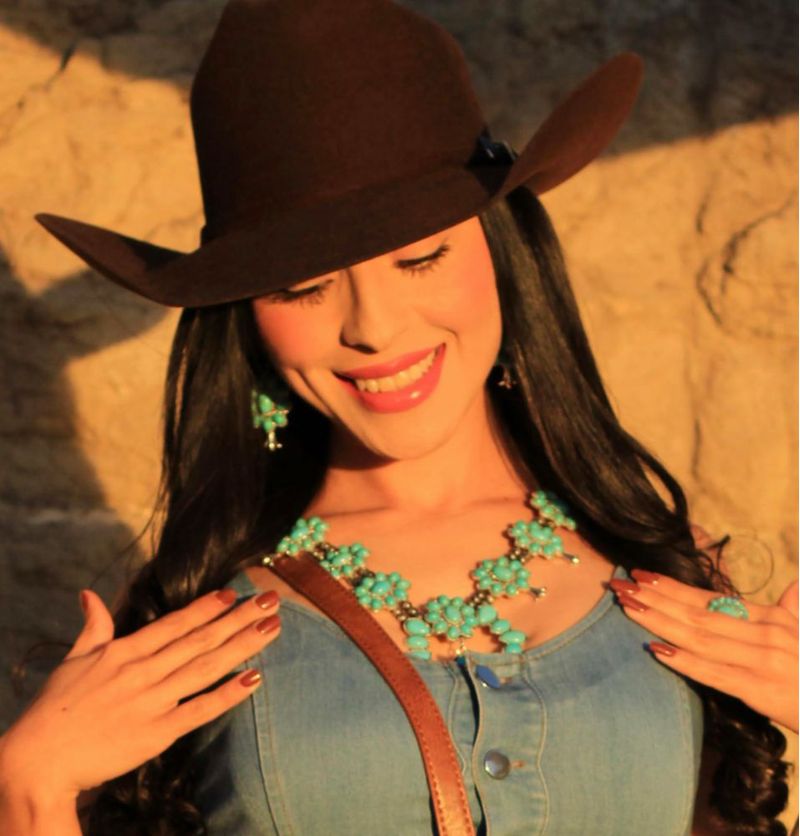 Conjunto de joyería estilo vaquero Montana West con turquesa