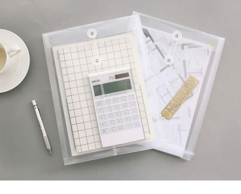 Carpeta de archivo YESSART 33 × 24 cm paquete de 20 plástico transparente