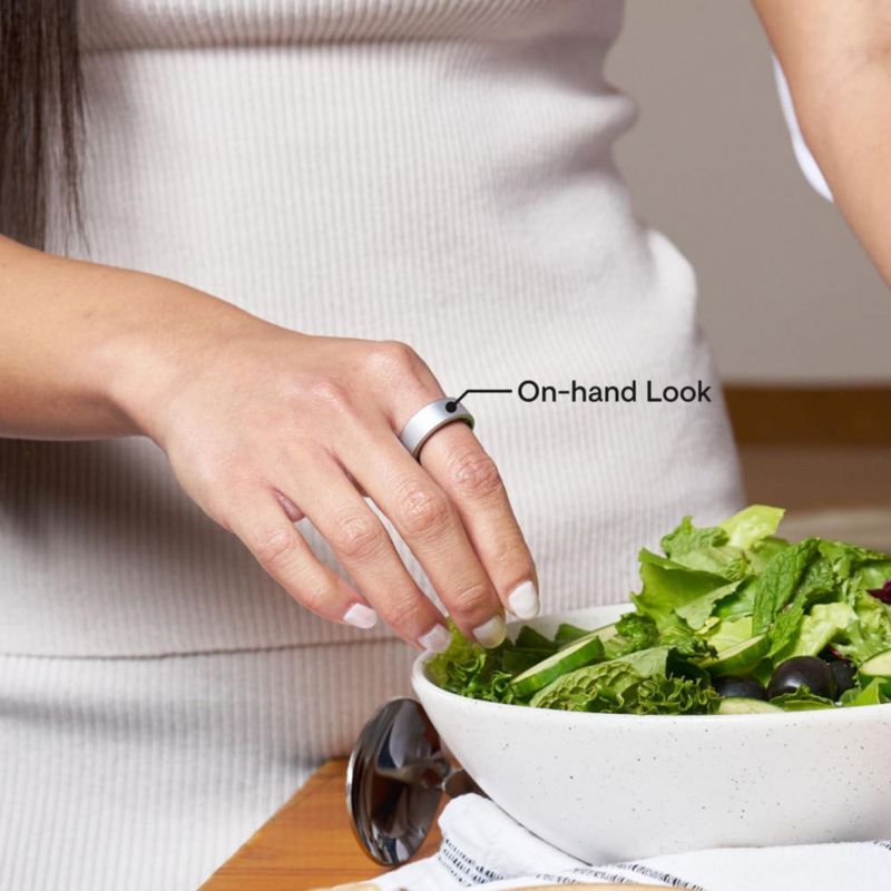 Anillo inteligente QALO SR-1 plateado talla 08 - Rastreador de actividad