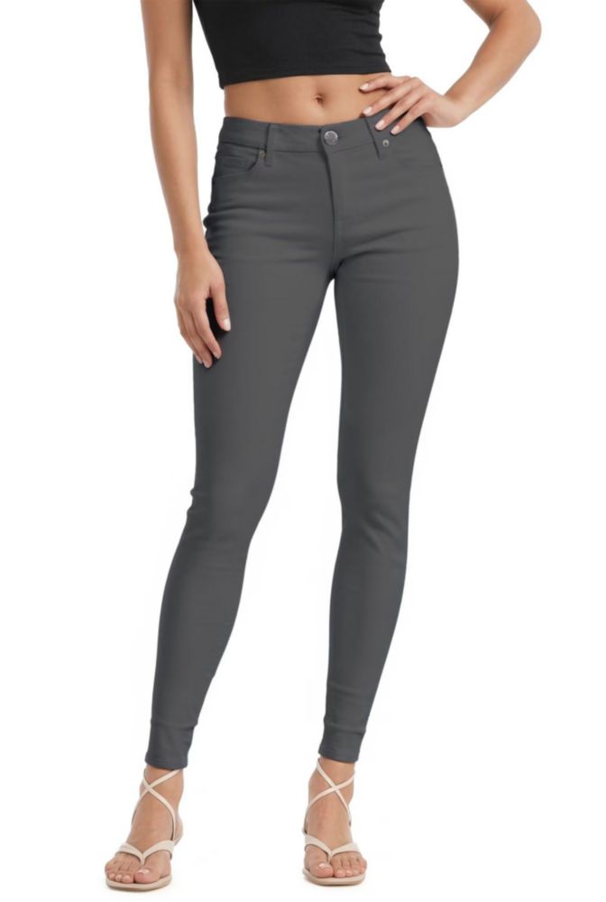 Jeans Hybrid & Company 38 cm Gris Metálico Stretch