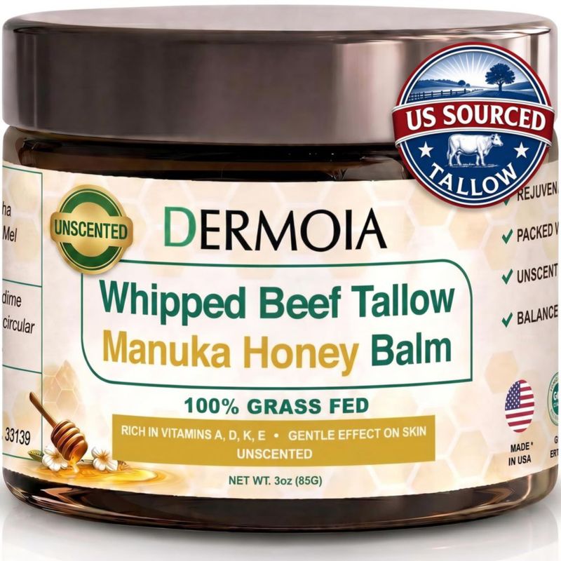 Hidratante DERMOIA 85 g Bálsamo sin perfume de sebo de res y miel de Manuka