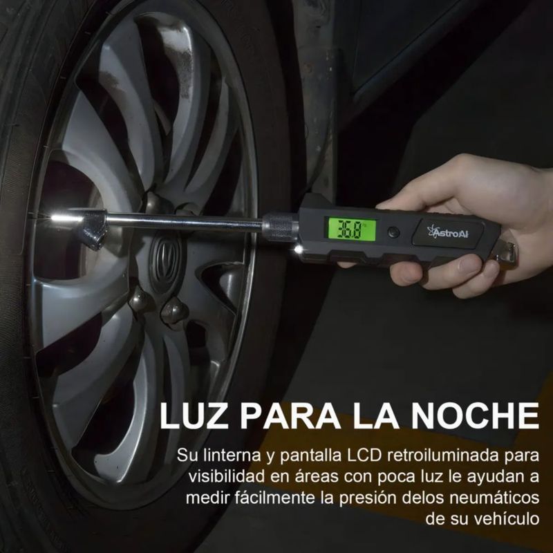 Manómetro Digital De Neumáticos