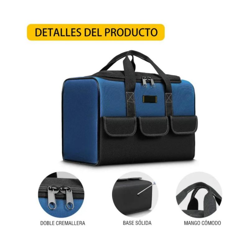 Maleta De Herramientas 20” Mochila Organizador Azul