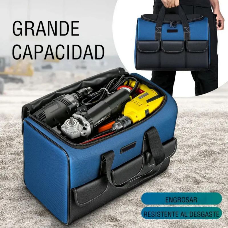 Maleta De Herramientas 20” Mochila Organizador Azul