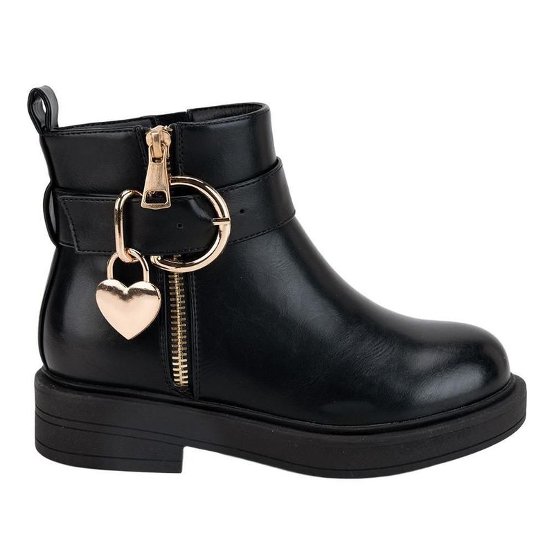 Botin dama vivis shoes kids tacon con hebilla 1317123