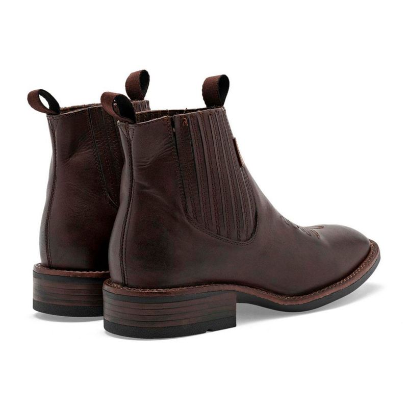 BOTA Y BOTIN VAQUERA MORA WEST LOGAN CAFE Piel