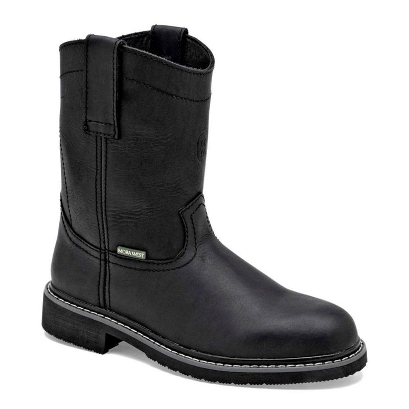 BOTA Y BOTIN VAQUERA MORA WEST MARIO NEGRO Piel