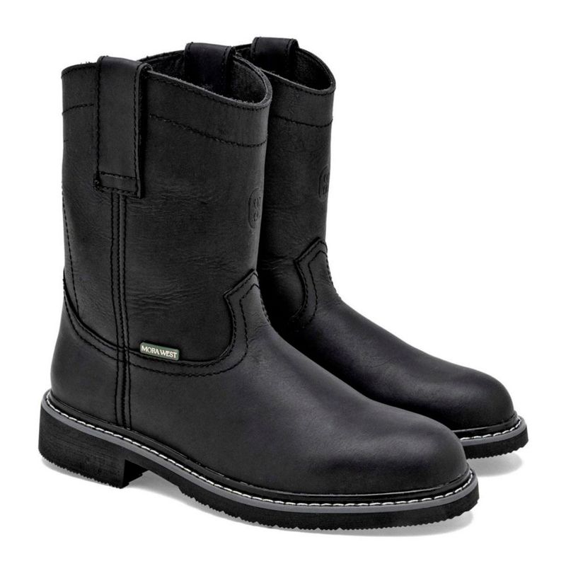 BOTA Y BOTIN VAQUERA MORA WEST MARIO NEGRO Piel