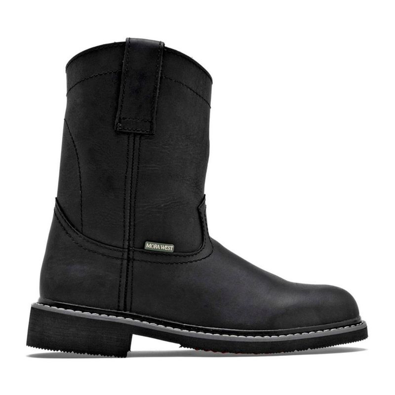 BOTA Y BOTIN VAQUERA MORA WEST MARIO NEGRO Piel