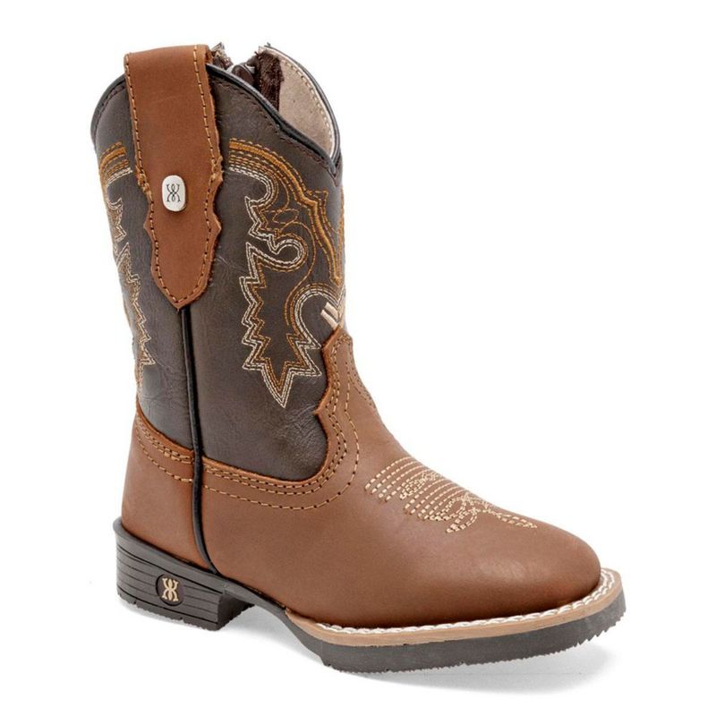 BOTA Y BOTIN VAQUERA MORA WEST PABLO CAMEL CAFE Piel