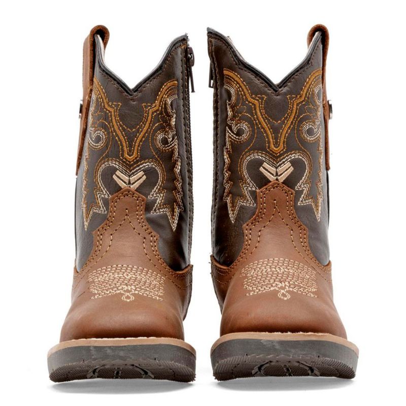 BOTA Y BOTIN VAQUERA MORA WEST PABLO CAMEL CAFE Piel