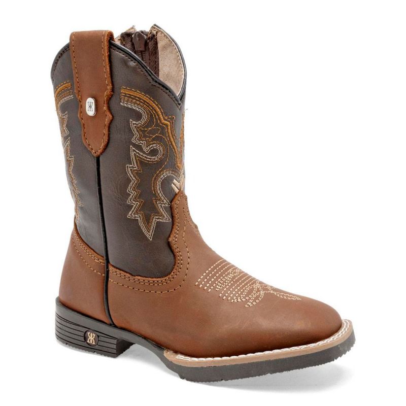 BOTA Y BOTIN VAQUERA MORA WEST PABLO CAMEL CAFE Piel