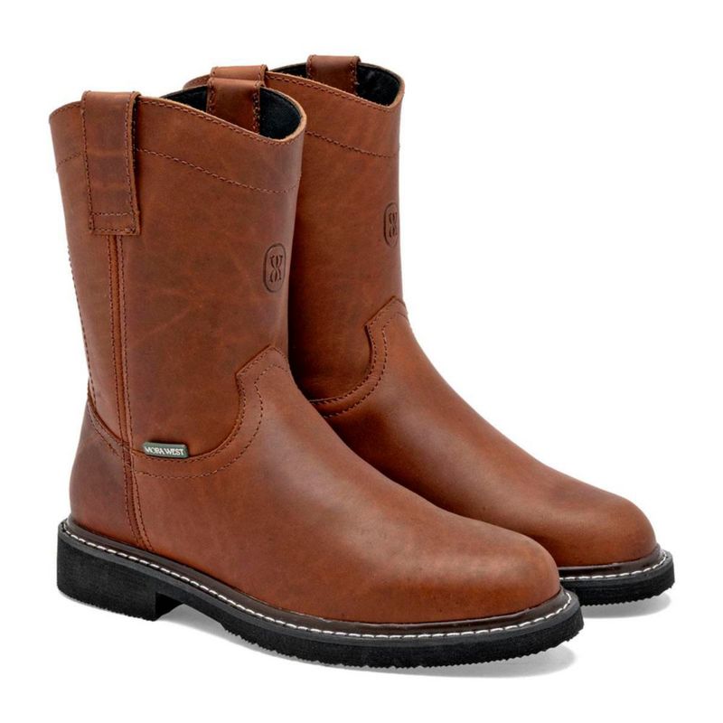 BOTA Y BOTIN VAQUERA MORA WEST MARIO CAMEL Piel