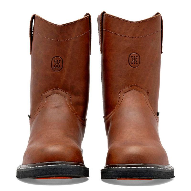BOTA Y BOTIN VAQUERA MORA WEST MARIO CAMEL Piel