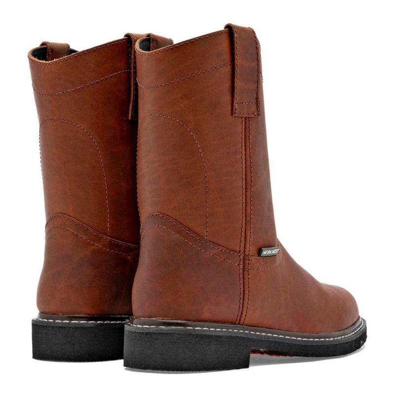 BOTA Y BOTIN VAQUERA MORA WEST MARIO CAMEL Piel