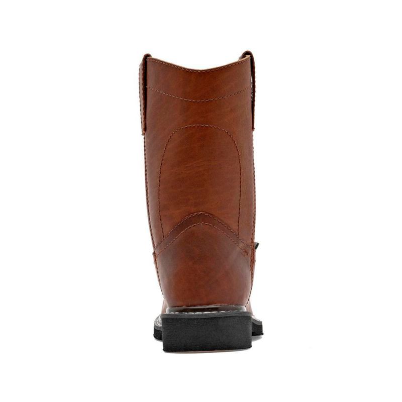 BOTA Y BOTIN VAQUERA MORA WEST MARIO CAMEL Piel