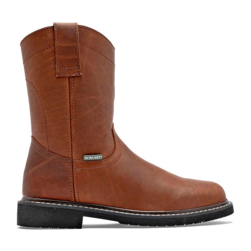 BOTA Y BOTIN VAQUERA MORA WEST MARIO CAMEL Piel