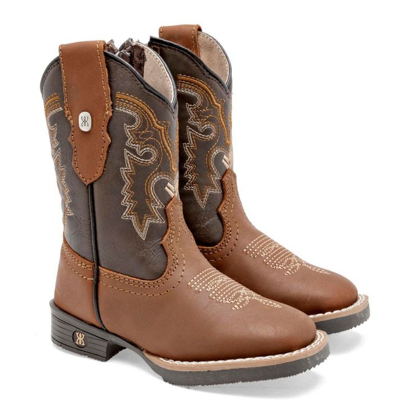 BOTA Y BOTIN VAQUERA MORA WEST PABLO CAMEL CAFE Piel
