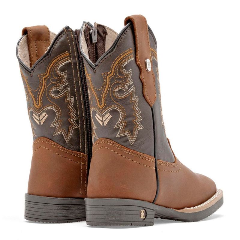 BOTA Y BOTIN VAQUERA MORA WEST PABLO CAMEL CAFE Piel