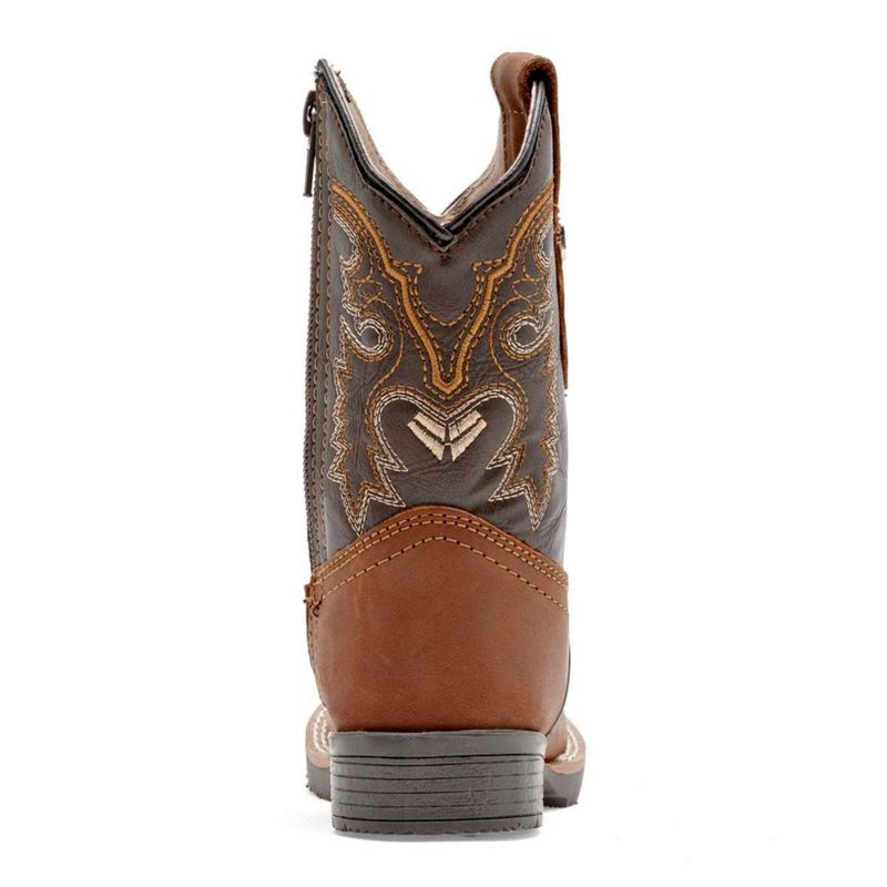 BOTA Y BOTIN VAQUERA MORA WEST PABLO CAMEL CAFE Piel