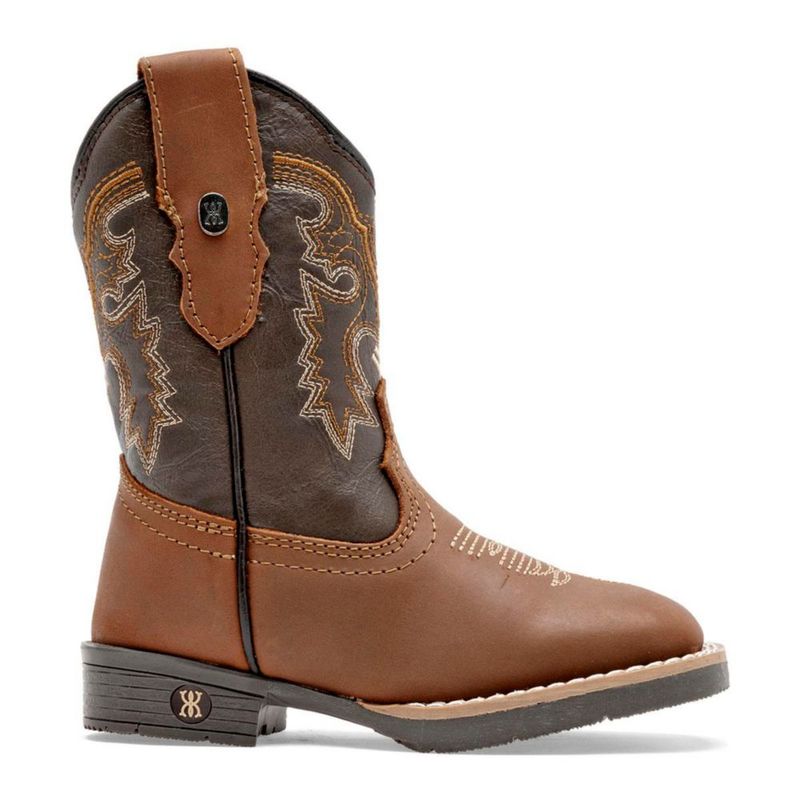 BOTA Y BOTIN VAQUERA MORA WEST PABLO CAMEL CAFE Piel