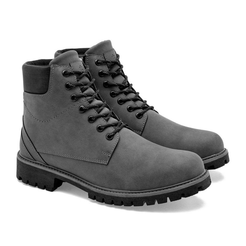 BOTA Y BOTIN CASUAL MORAMORA TOMAS GRIS NEGRO