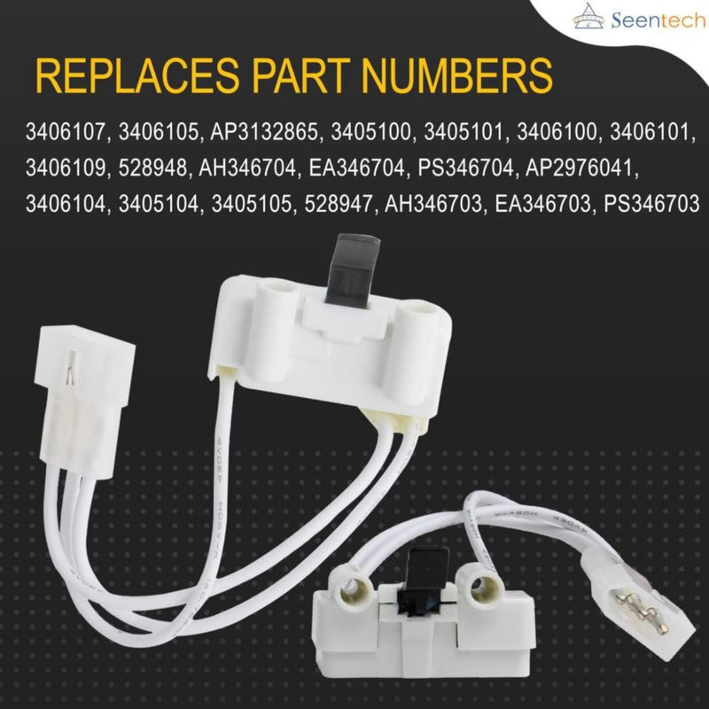 Interruptor de puerta de secadora Seentech 3406107 - Repuesto