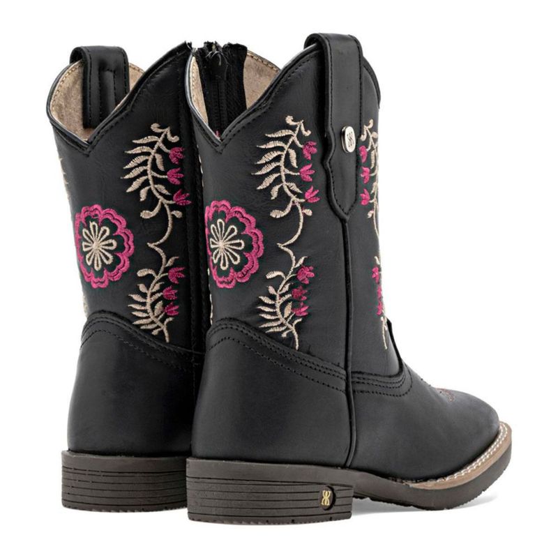 BOTA VAQUERA MORA WEST CIRILA NEGRO BEIGE FIUSHA Piel