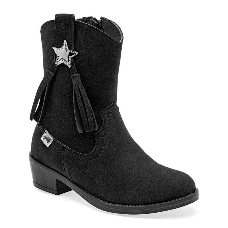 BOTA VAQUERA MORA WEST CARLINA NEGRO TACON 4 cm TUBO 16 CM