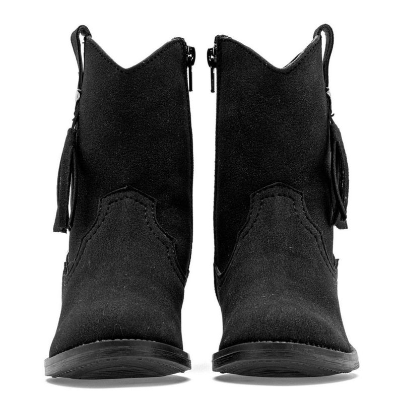 BOTA VAQUERA MORA WEST CARLINA NEGRO TACON 4 cm TUBO 16 CM