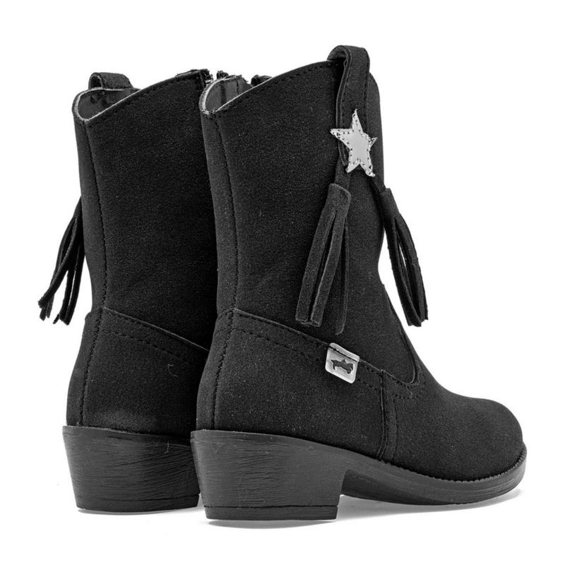 BOTA VAQUERA MORA WEST CARLINA NEGRO TACON 4 cm TUBO 16 CM