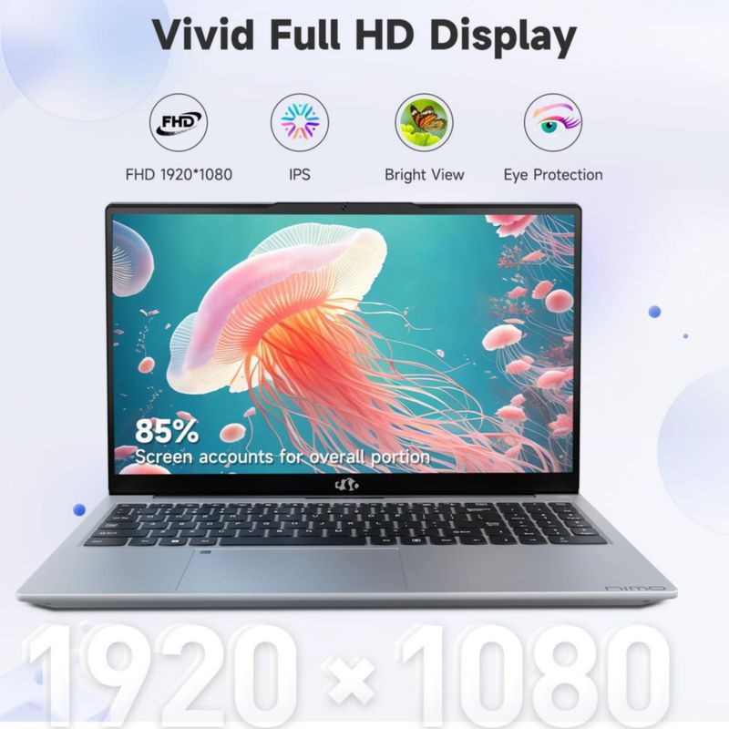 Portátil NIMO 39 cm i3‑1215U 8 GB 256 GB SSD Wi‑Fi 6