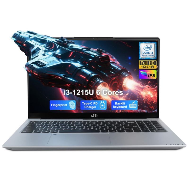 Portátil NIMO 39 cm i3‑1215U 8 GB 256 GB SSD Wi‑Fi 6