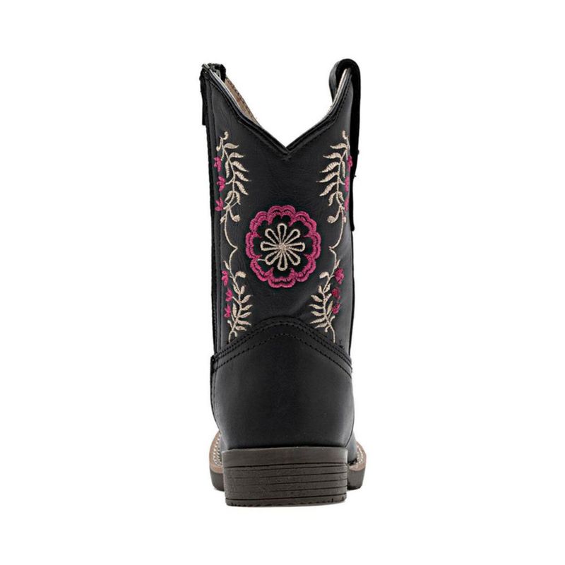 BOTA VAQUERA MORA WEST CIRILA NEGRO BEIGE FIUSHA Piel