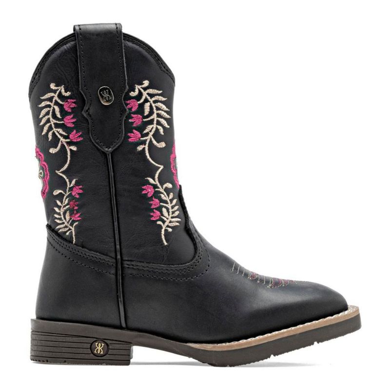 BOTA VAQUERA MORA WEST CIRILA NEGRO BEIGE FIUSHA Piel