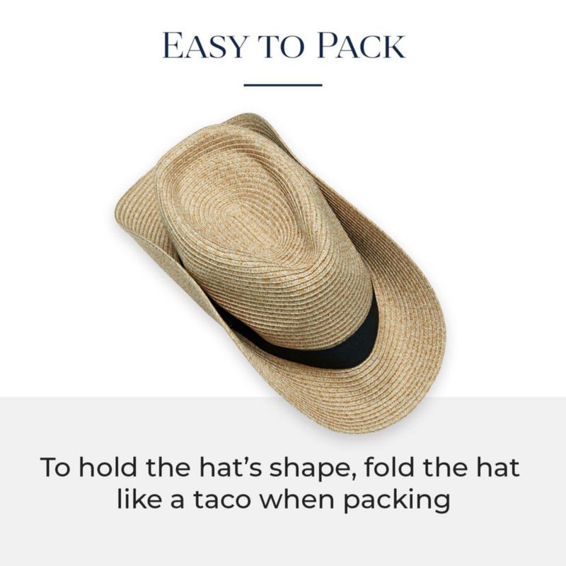 Sombrero Fedora CARKELLA Blanco L/XL UPF 50+ Plegable